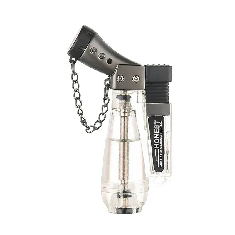 Windproof Butane Gas Lighter Welding Gun Kitchen Cooking Flame Strong Blowgun Cigar Lighter Men Gift  Smoke Accesoires