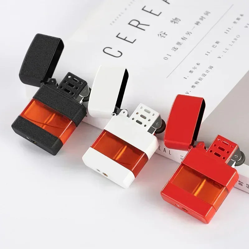 Lighter Metal Butane Gas Windproof Lighter Smoking Accessories Holiday Gift